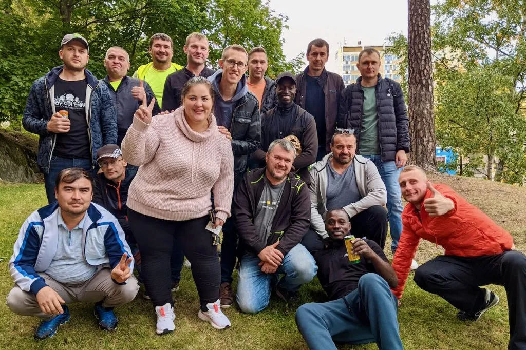 Teamet på Jakobs Stege Byggnadsaktiebolag
